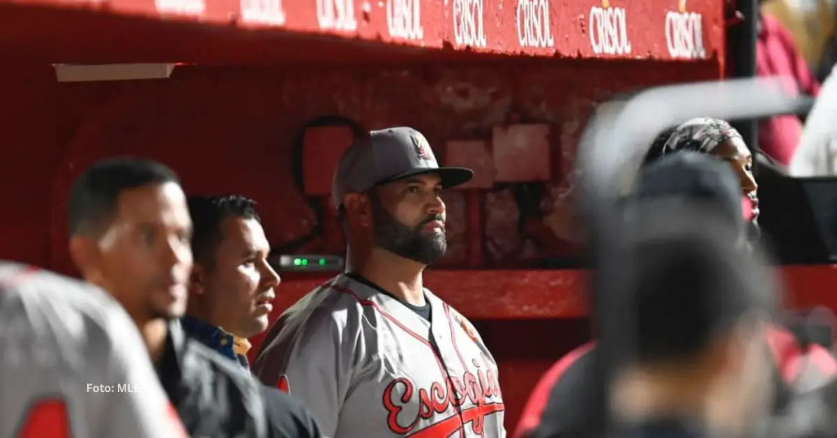 Albert Pujols actualmente es dirigente de Leones del Escogido